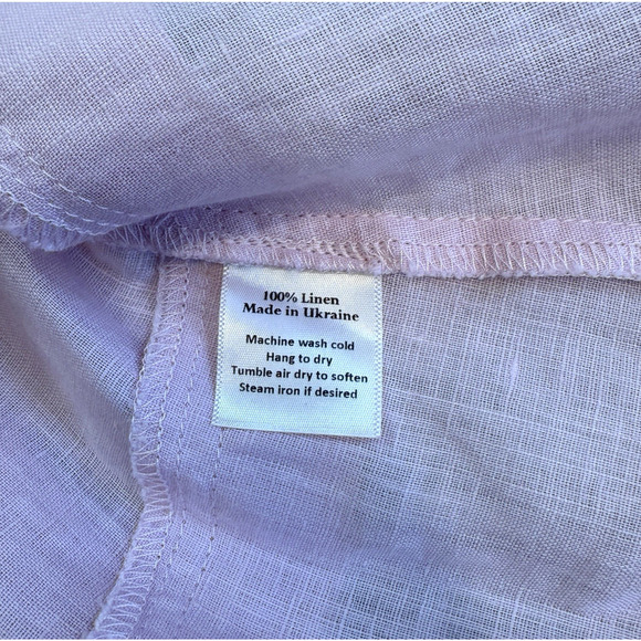 Crown Linen Designs Tunic Top Womens Size M Pink Charlotte Euro Lagenlook NWT - Picture 6 of 8